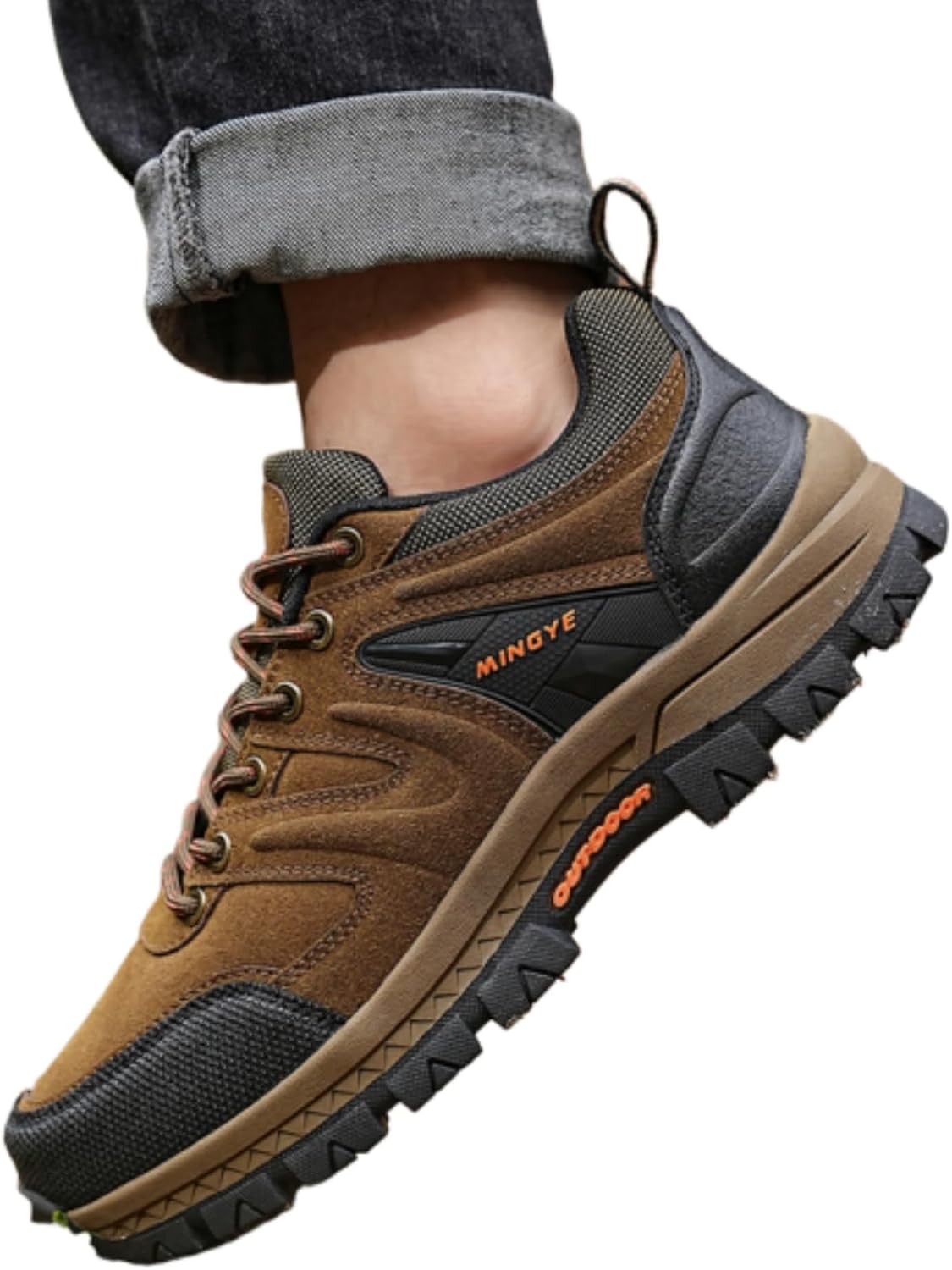 

Мужские треккинговые кроссовки оливкового цвета, прочная обувь для активного отдыха с противоскользящей подошвой, дышащие и поддерживающие, для кемпинга и походов по тропам Aokisx