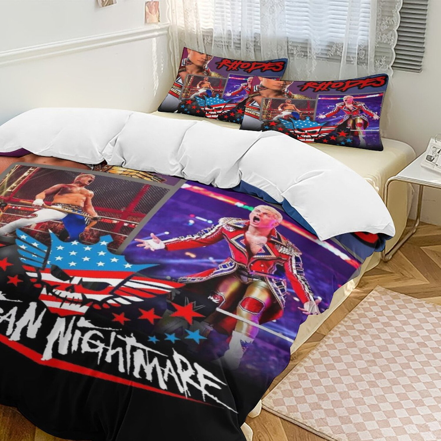 

Комплект постельного белья Cody Rhodes 86 × 70 дюймов, разноцветный
