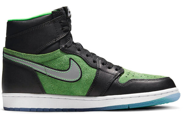 Кроссовки 1 высокие зум Air Jordan, черный — фото 2