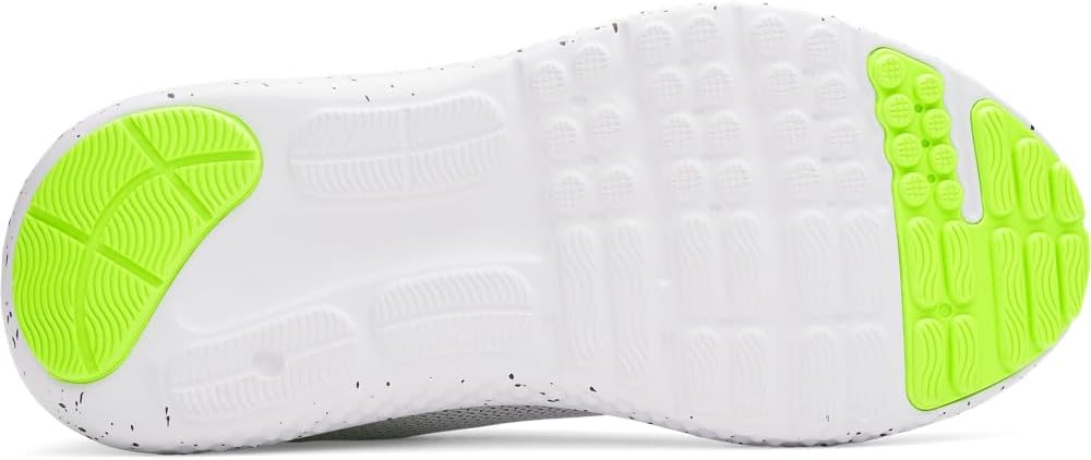Кроссовки для мальчиков Under Armour Surge 4 для младших школьников, белый/черный/зеленый — фото 3