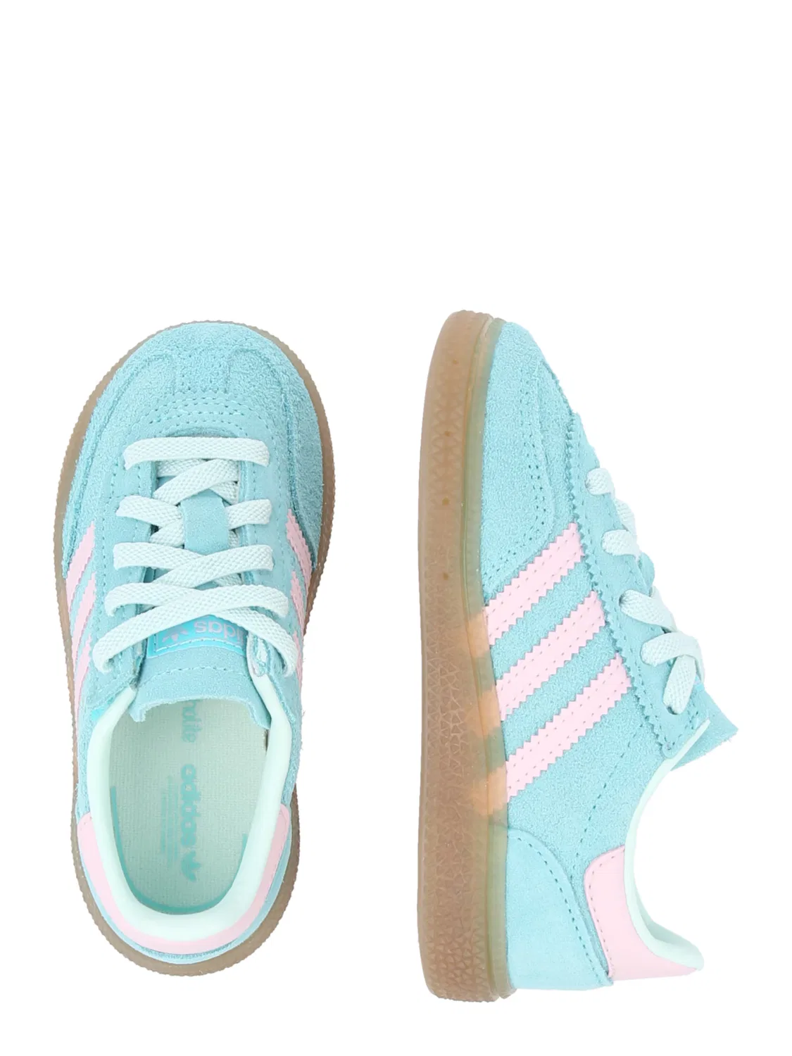 Кроссовки Adidas Originals HANDBALL SPEZIAL светло-голубого цвета — фото 2