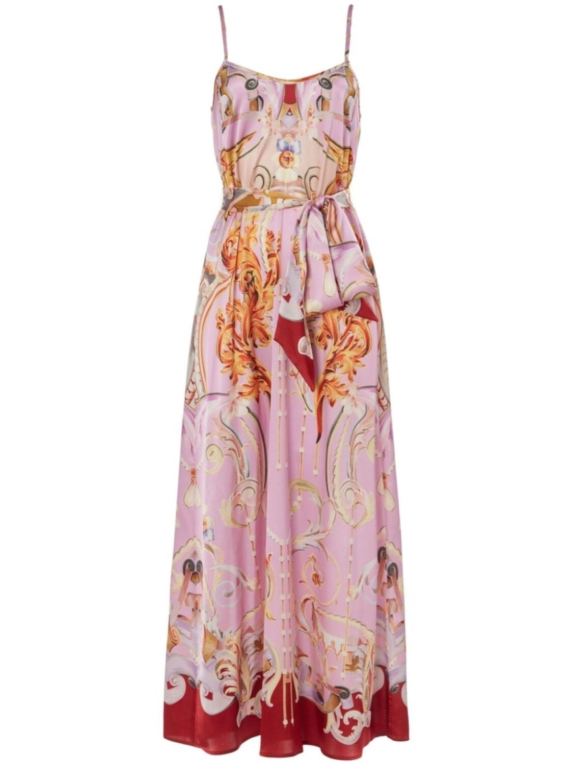 

Temperley London платье-комбинация с принтом Carline, розовый