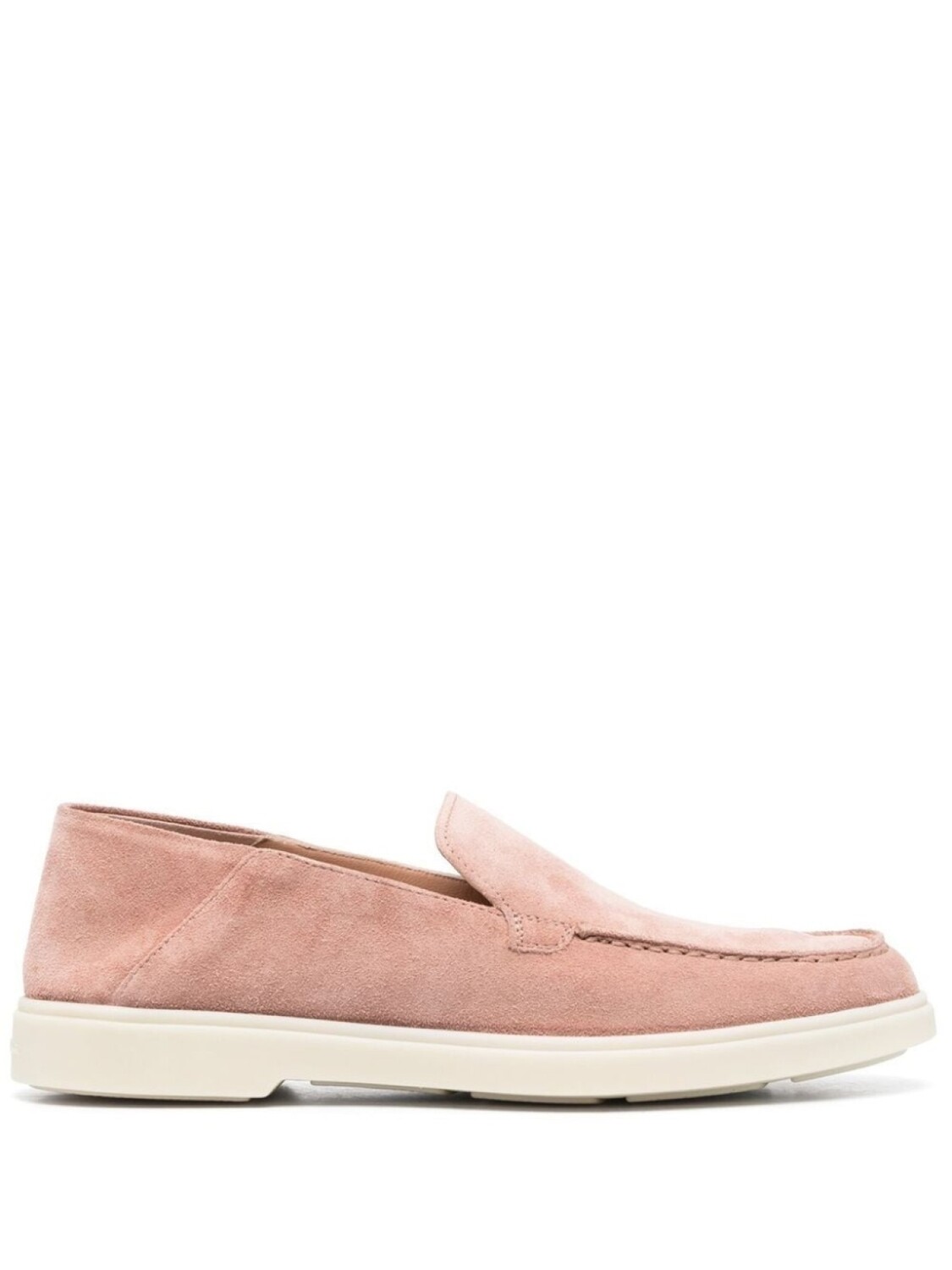 

Santoni лоферы с закругленным носком, розовый