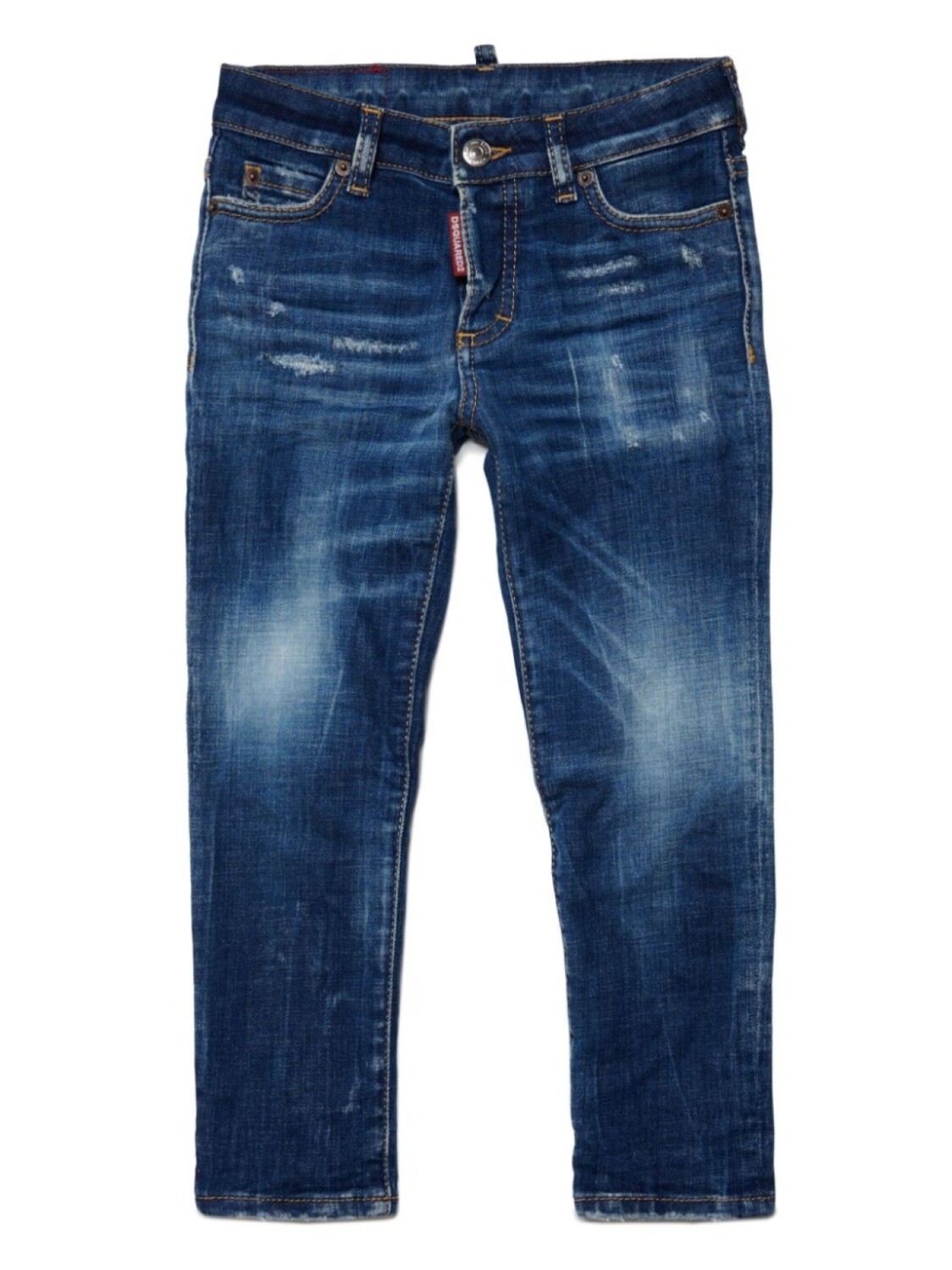 

Dsquared2 прямые джинсы с логотипом, синий