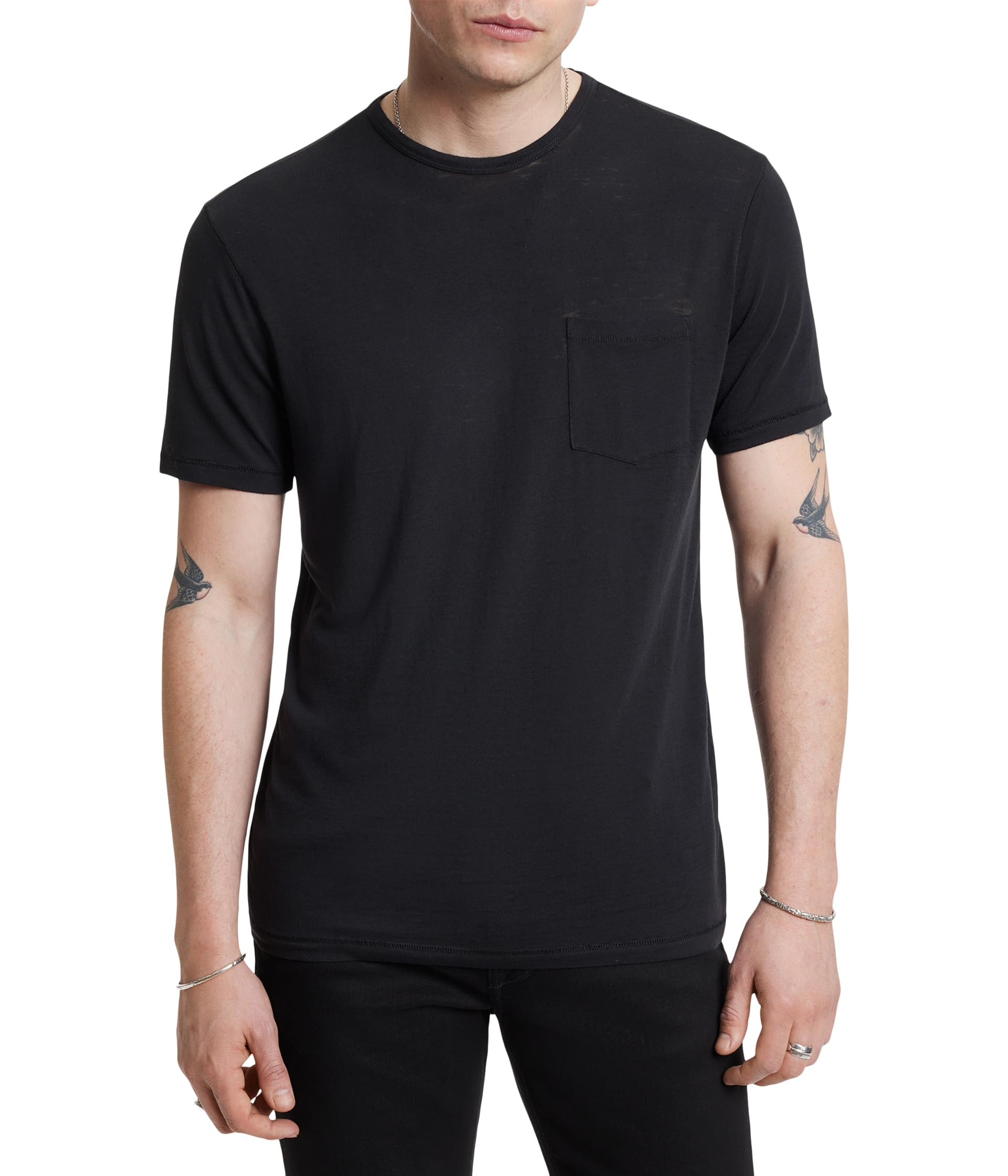 

Футболка John Varvatos BOND BURNOUT T-SHIRT, черный