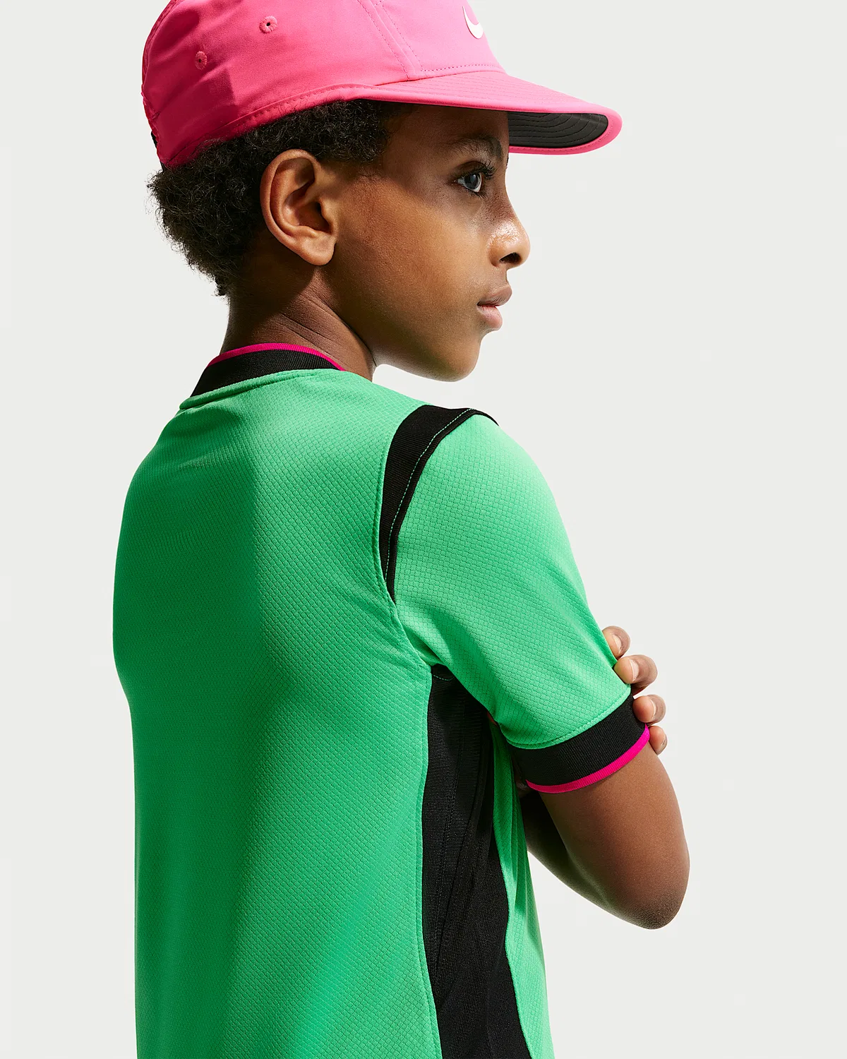 Детская футболка Nike Dri-FIT Replica Jersey Boston Legacy Stadium Edition, Green Shock — фото 2