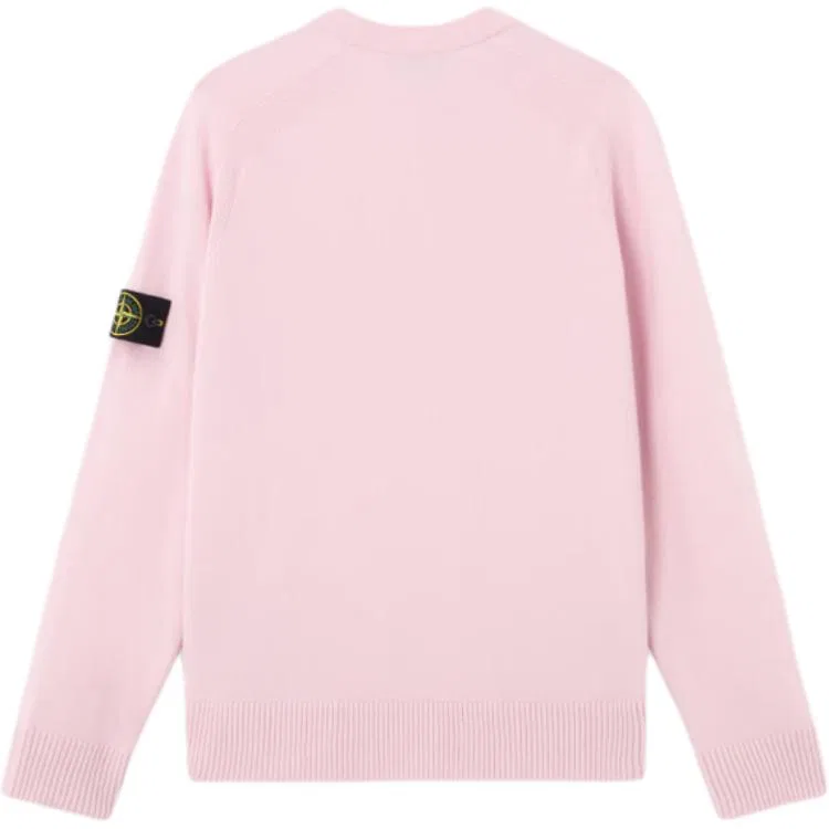 Свитер с логотипом STONE ISLAND розовый — фото 2