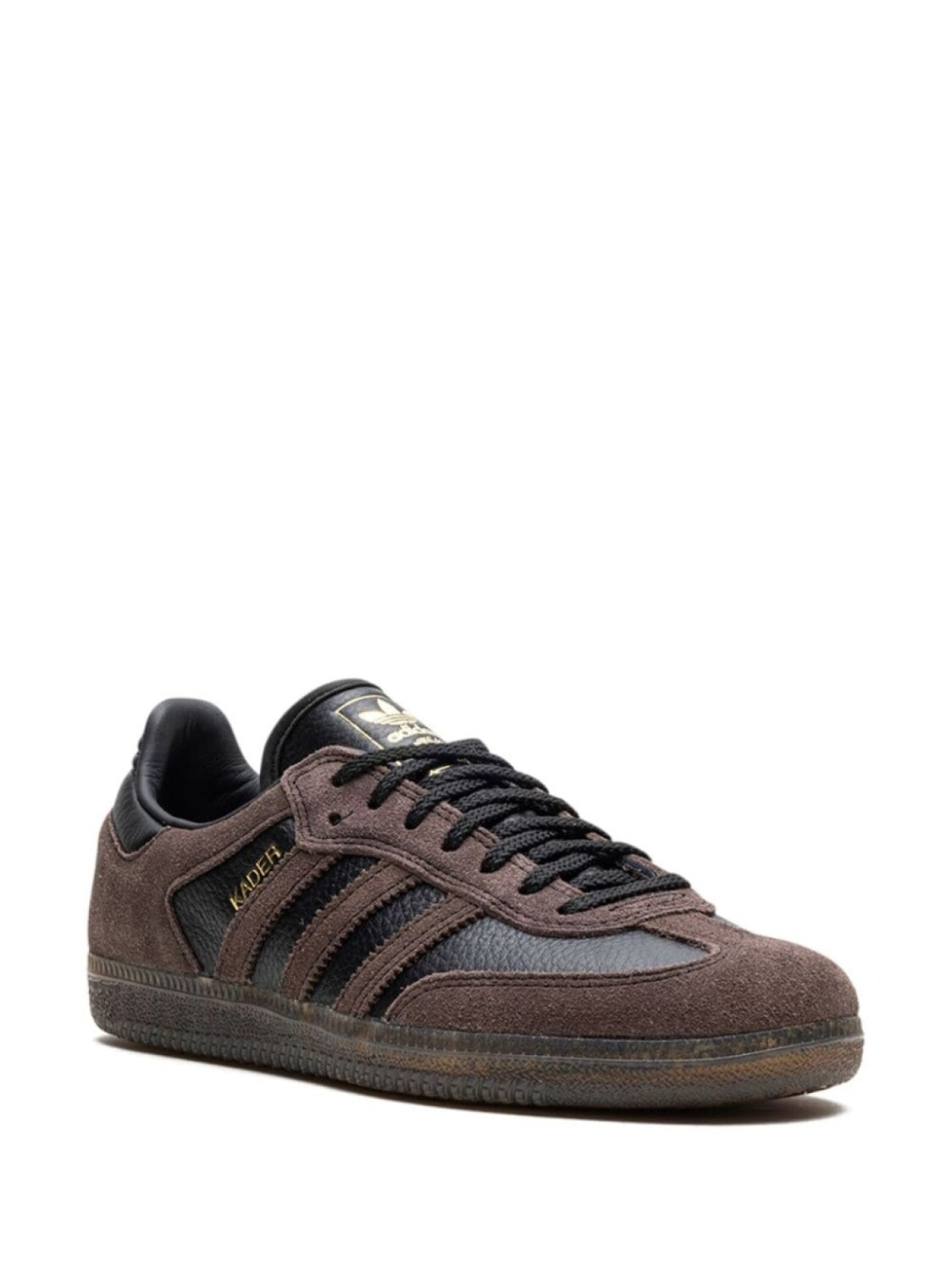 adidas кроссовки Samba ADV Kader Sylla - Core Black/Brown/Gum из коллаборации с Kader, коричневый — фото 2