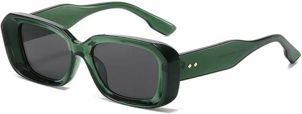 

Солнцезащитные очки с защитой UV400 | Градиентные заклепки, маленькая оправа | для женщин и мужчин, для занятий спортом на открытом воздухе и вождения DSVIGF, Green Black