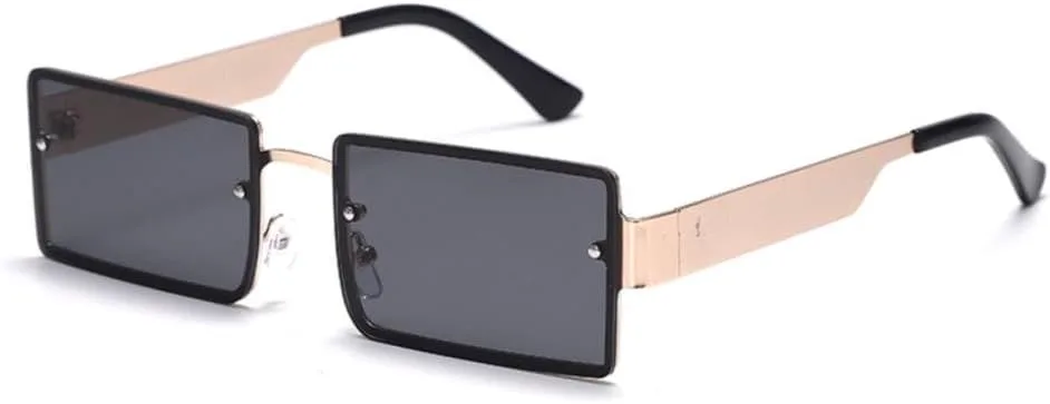 

Модные прямоугольные солнцезащитные очки без оправы для женщин и мужчин, градиентные солнцезащитные очки, женские очки с защитой от УФ-излучения UV400 MTZJH, 1