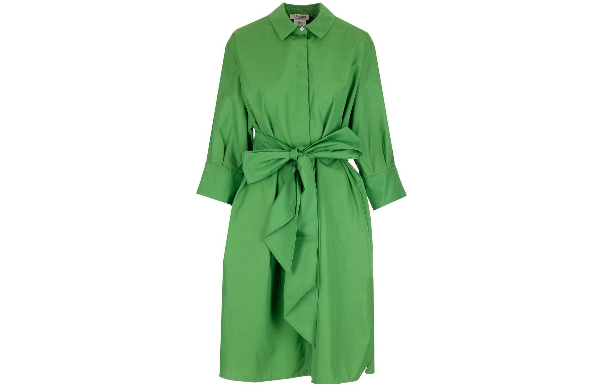 

Макс Мара Длинное платье с длинными рукавами Женское Зеленое