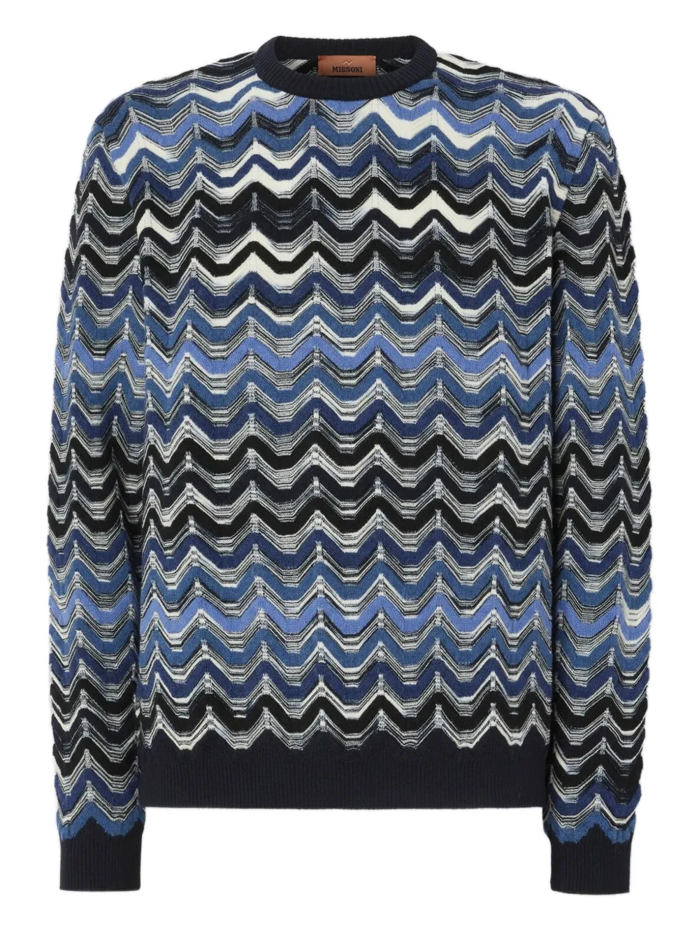 

Свитер с шевронным узором Missoni, синий