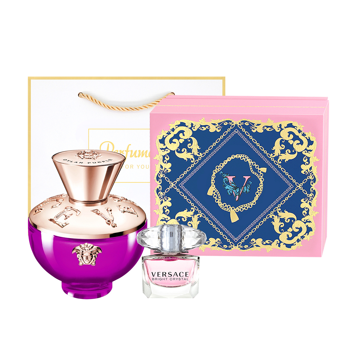 

FANSIZHE Sunset Dream Melody Женский подарочный набор ароматов Eau De Parfum Versace, sunset dream melody 100ml+розовый radiant crystal 5ml