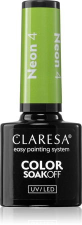 

Гибридный лак для ногтей Claresa SoakOff UV/LED Color Neon, 4 5 g