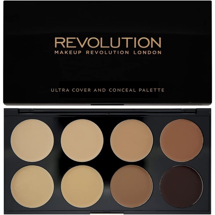 

Палитра Ultra Cover and Conceal, средне-темная, 10 г Makeup Revolution