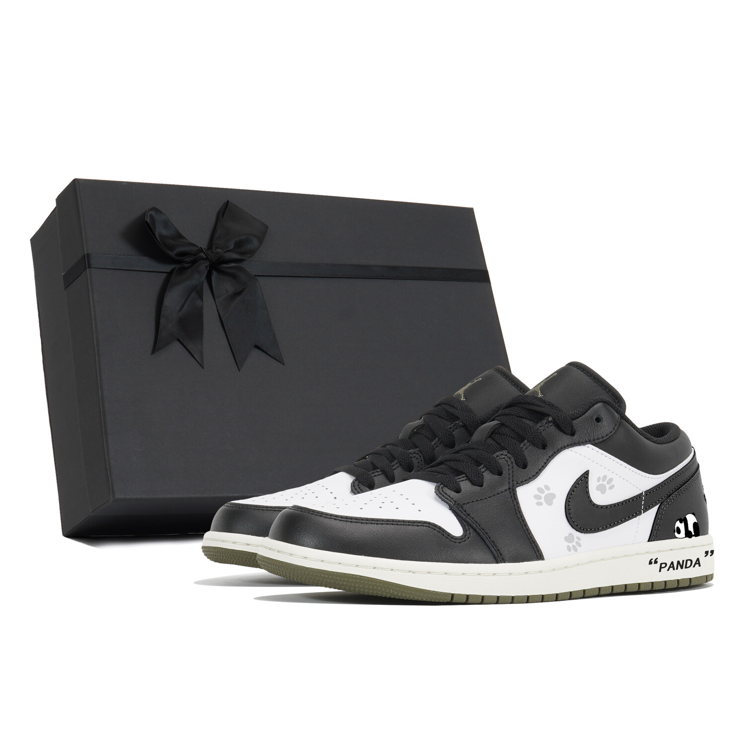 

Кроссовки Air Jordan 1 Vintage Basketball Shoes Unisex Low-Top Black