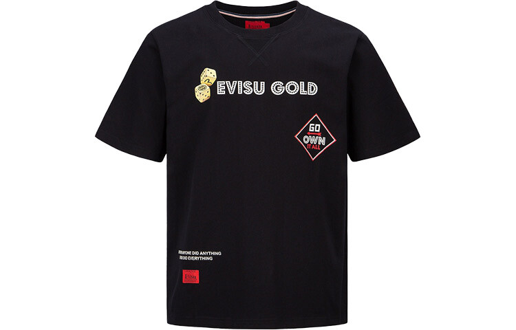 

Футболка мужская черная Evisu, черный