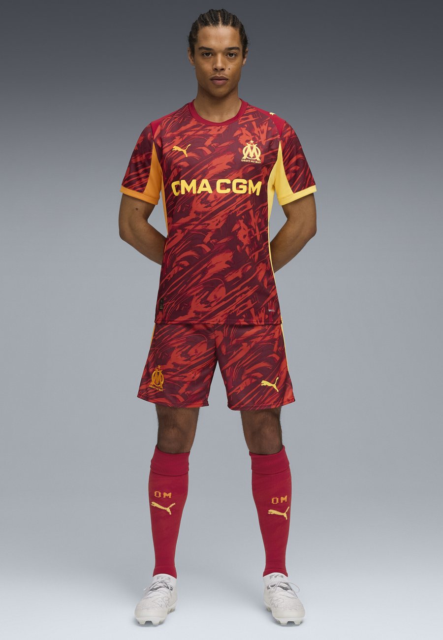 

Спортивные шорты Puma OLYMPIQUE DE MARSEILLE 25/26, Dark Crimson Sunny Yellow Dark Poppy/Red