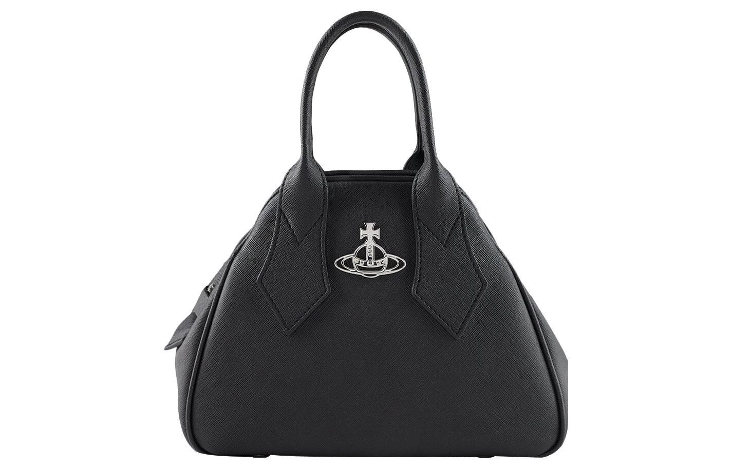 Vivienne Westwood Сумка боулинг через плечо кроссбоди маленькая женская черная — фото 2