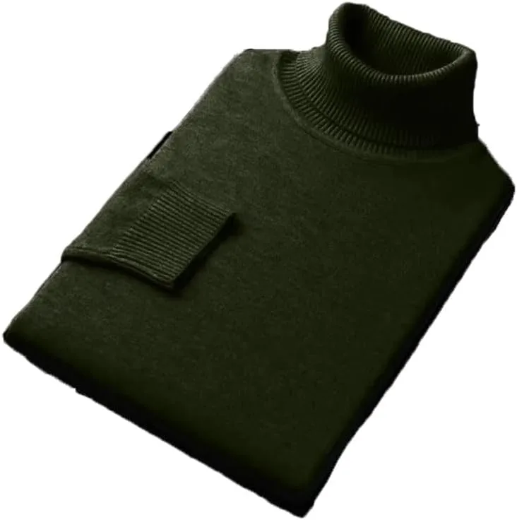 

Мужской свитер с высоким воротником, Slim Fit, длинный рукав