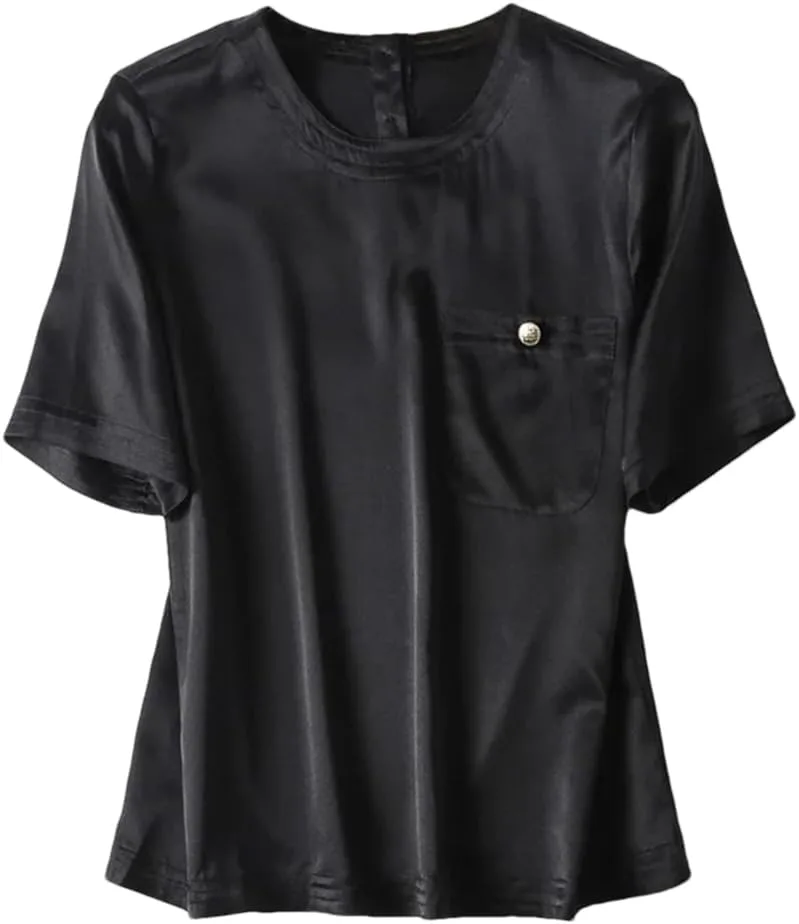 

Женская футболка с круглым вырезом и нагрудным карманом ERFMFKL