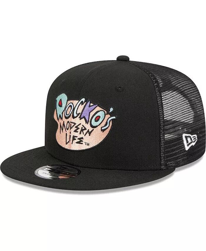 

Мужская черная кепка Rocko's Modern Life Trucker 9FIFTY Snapback New Era, черный