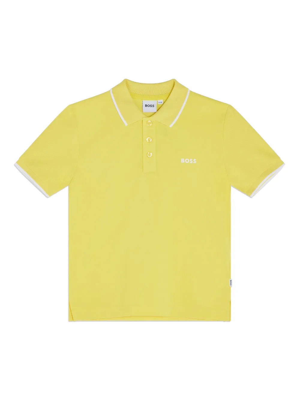

Рубашка поло с логотипом BOSS Kidswear, желтый