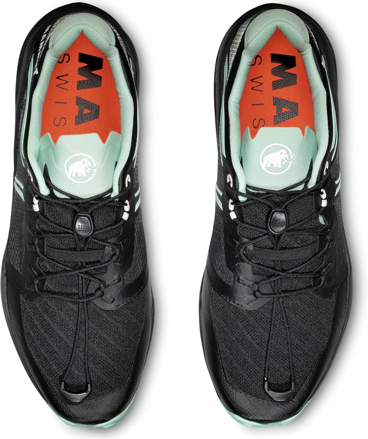 Мужские походные туфли Mammut Sertig Tr Low, черный/мятный — фото 4