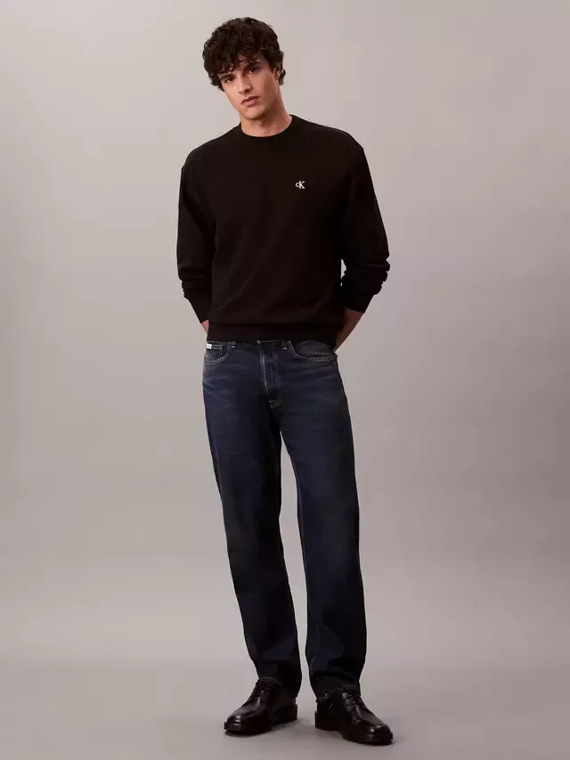 Толстовка с монограммой, черная Calvin Klein — фото 3