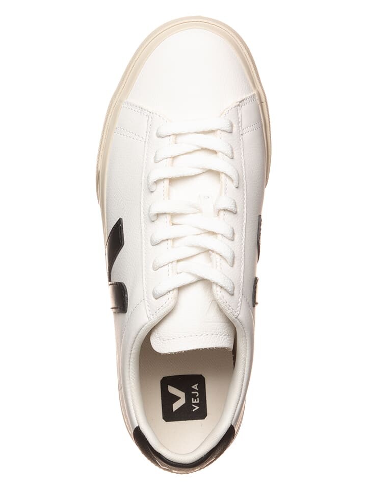 Кроссовки на шнуровке Veja Leder-Sneakers Campo, цвет Weiß/Schwarz — фото 4