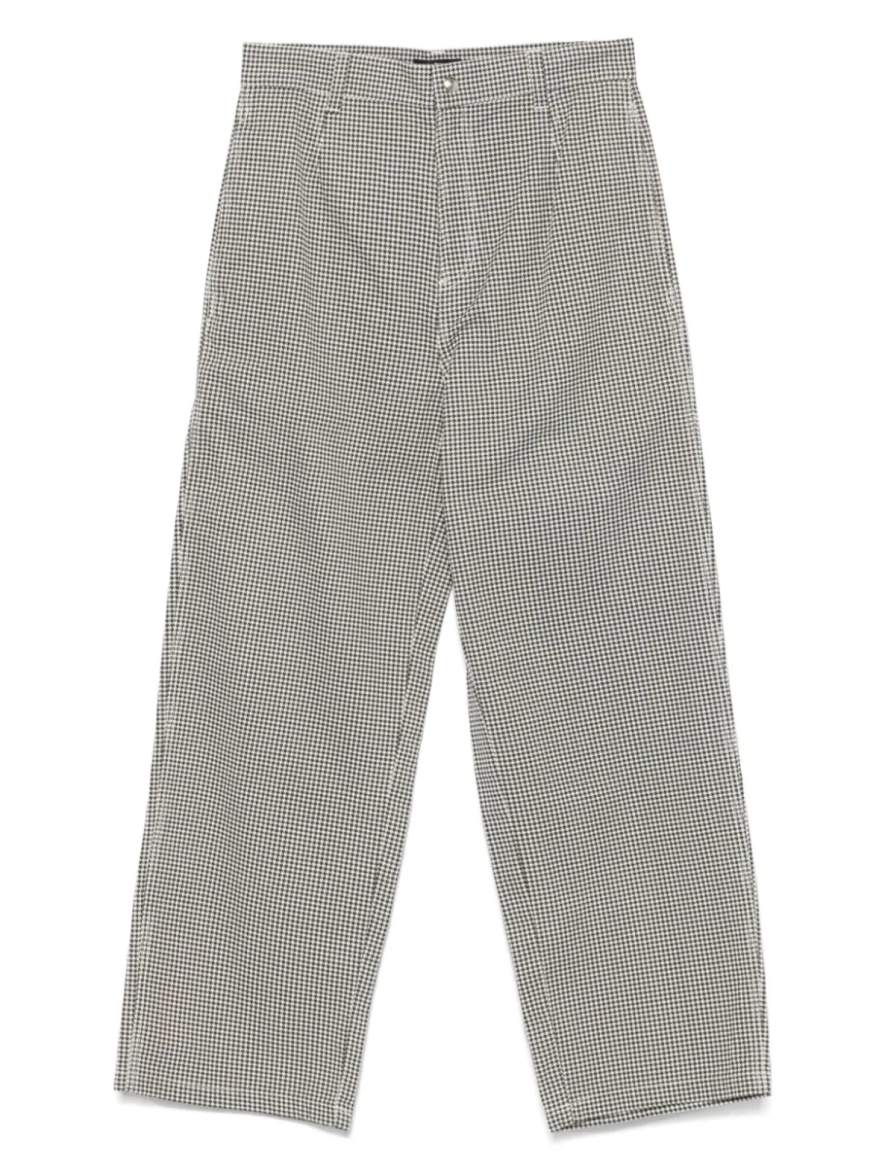 

Брюки в ломаную клетку Stüssy, белый
