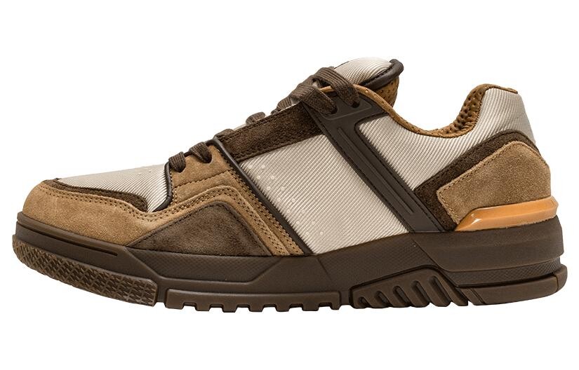 

Кроссовки XTEP Skateboarding Shoes Men Low-top Brown, белый