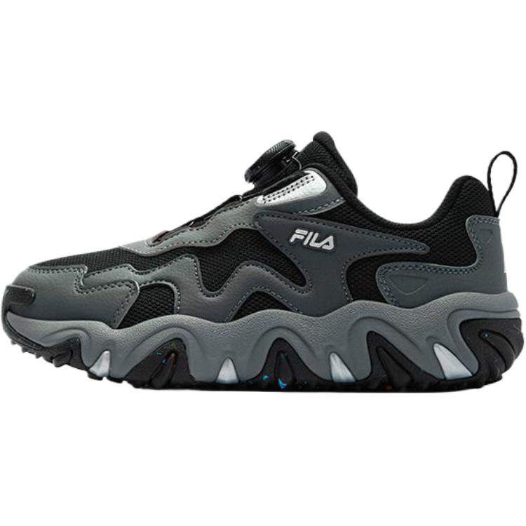 

Детские кроссовки BOA Breathable Lightweight Cushioning Low Top для тренировок FILA KIDS, черный/серый