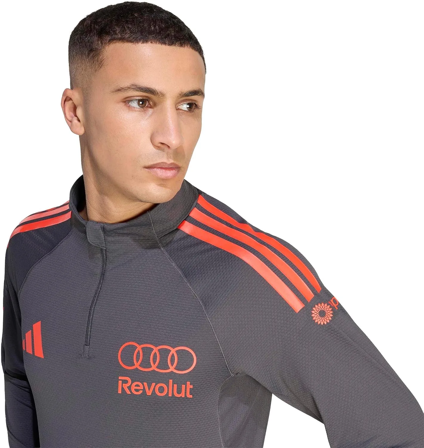 Мужские кроссовки Adidas Audi Formula ONE Team Mechanics с молнией на четверть длины, цвет черный/красный — фото 4