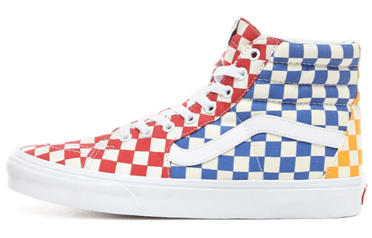 

Кроссовки Vans SK8 Hi Multicolor Checkerboard, Синий, Кроссовки Vans SK8 Hi Multicolor Checkerboard