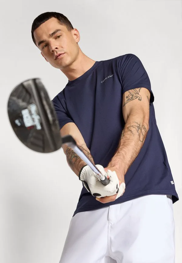 Базовая футболка newport Calvin Klein Golf, Navy — фото 4