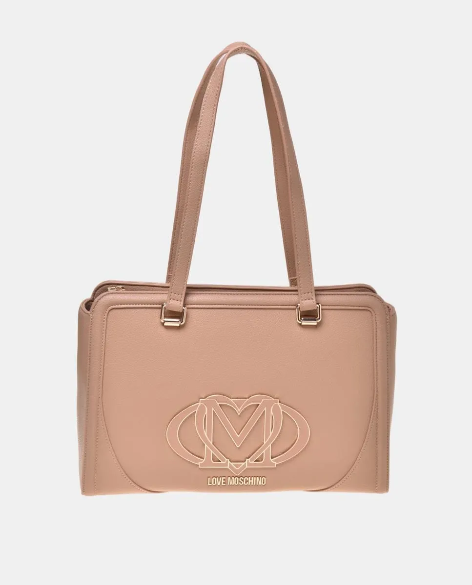 

Черная сумка через плечо с застежкой-молнией Love Moschino