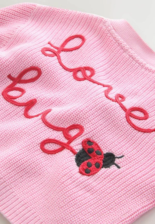 Кардиган love bug стандартного кроя Next, Pink — фото 2