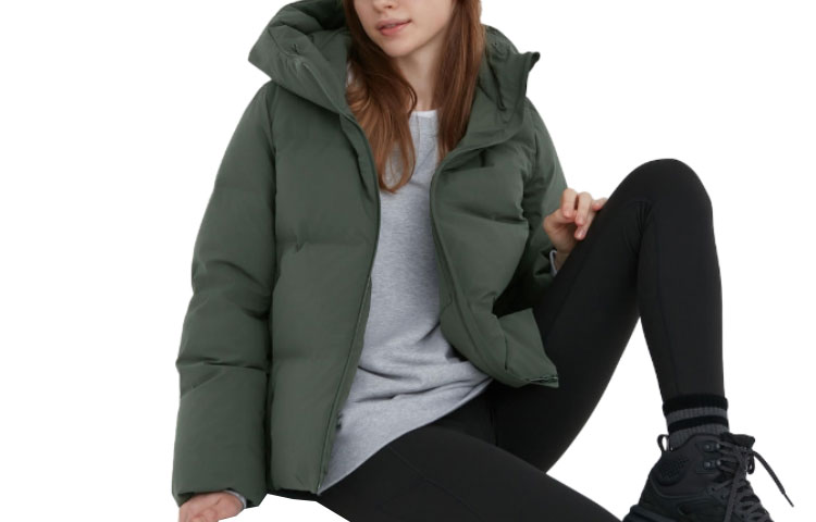 

Пуховик женский Pine Green Uniqlo