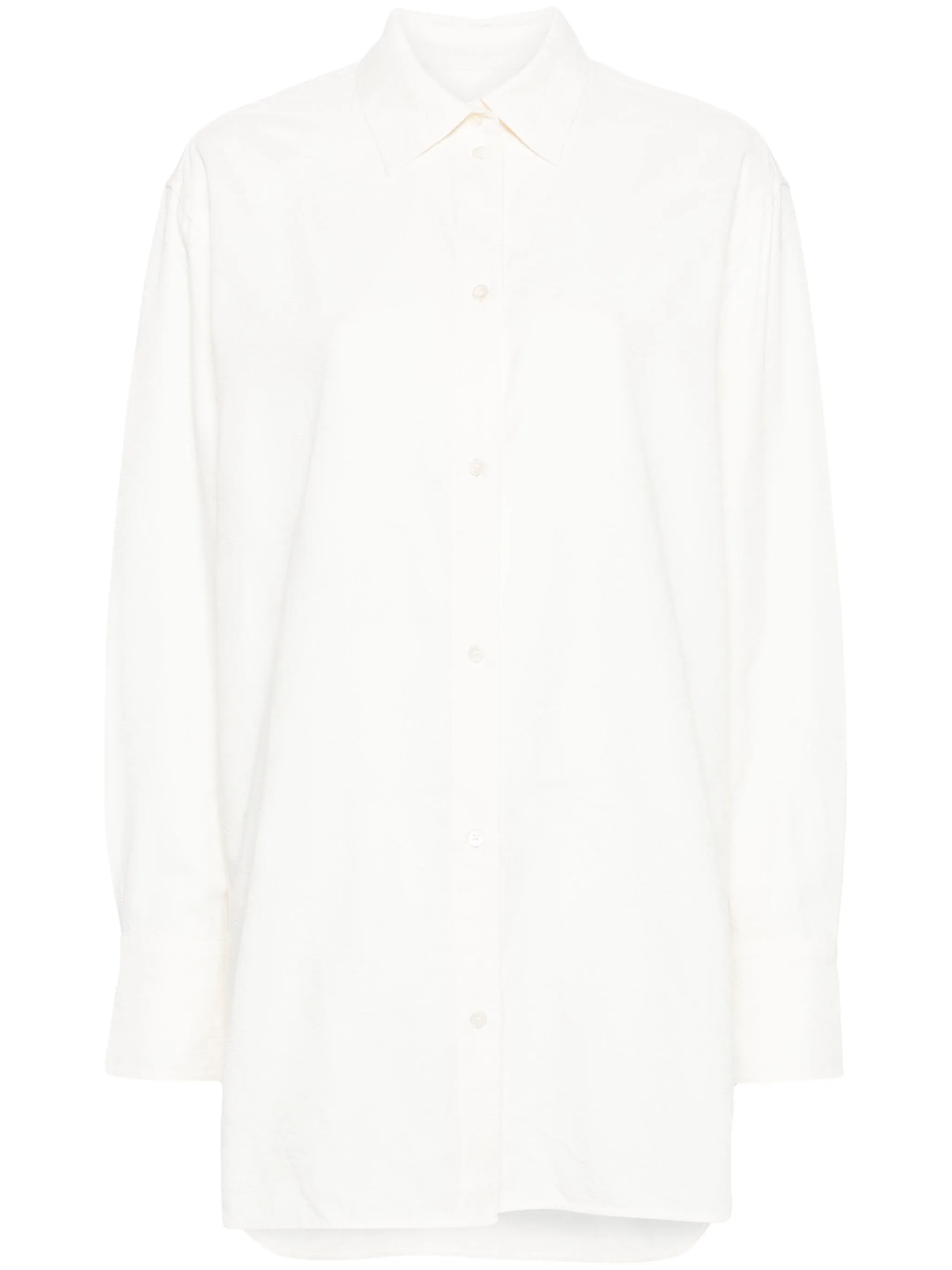 

Жаккардовая рубашка с цветочным узором Toteme, белый