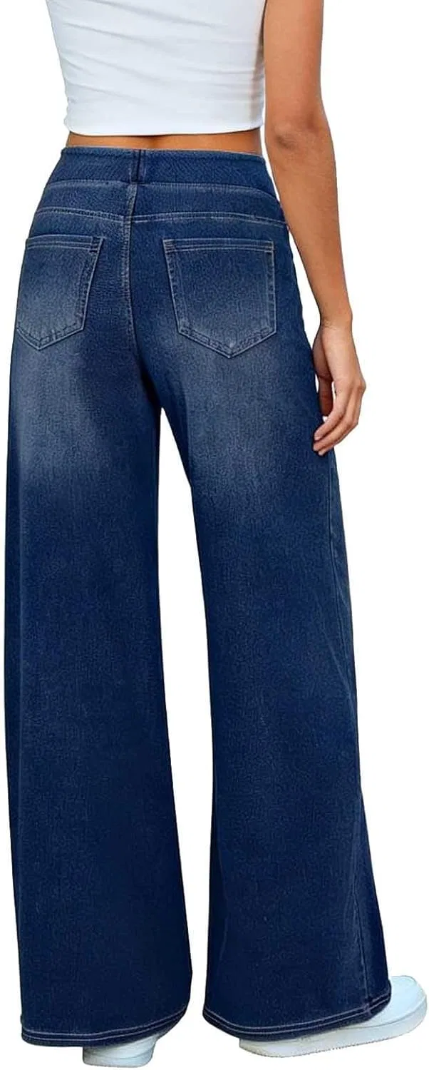 Джинсы повседневные Women's Casual Jeans, темно-синие — фото 2