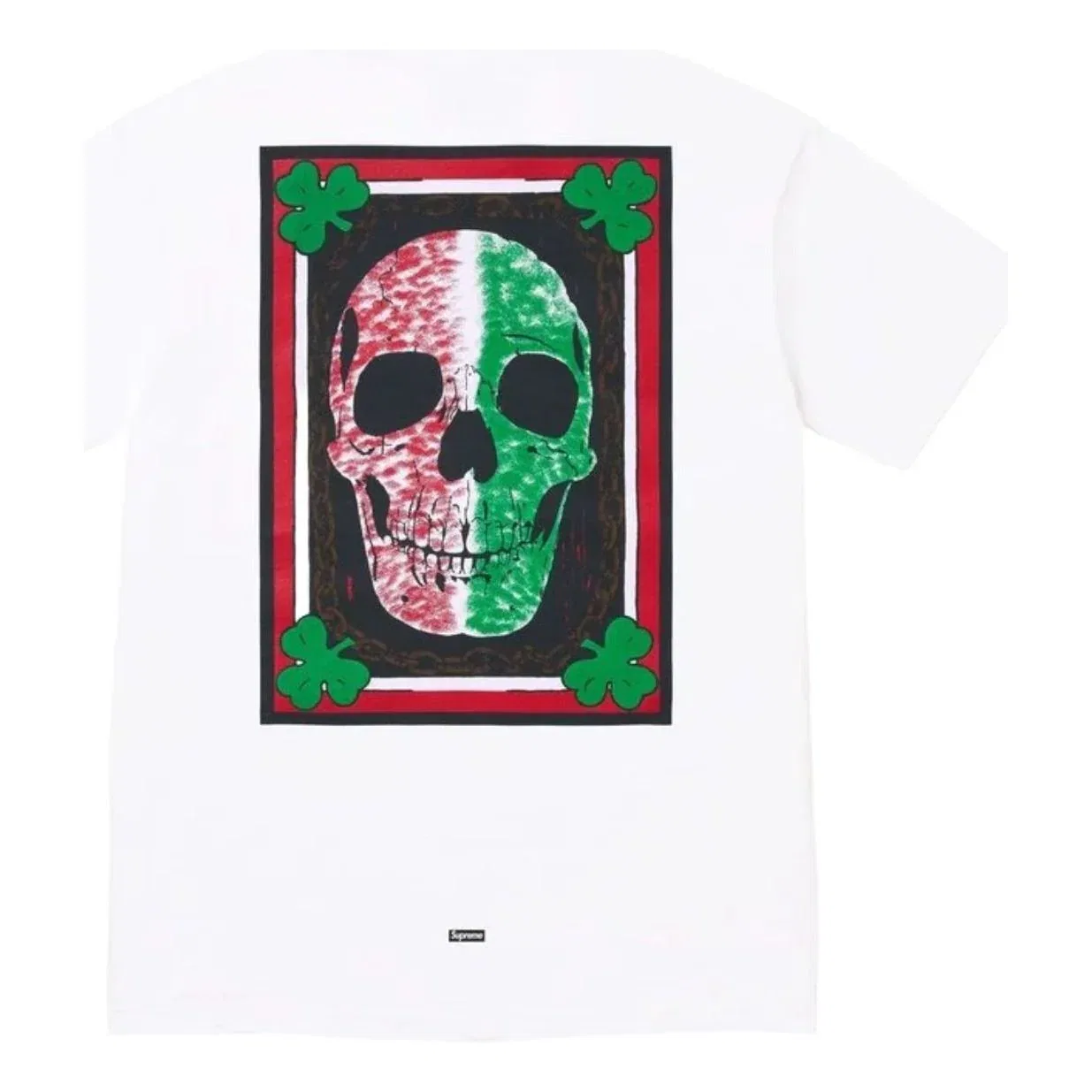 Футболка Supreme x Mike Kelley SS26 Banner, белая, SUP-SS26-173-WHT