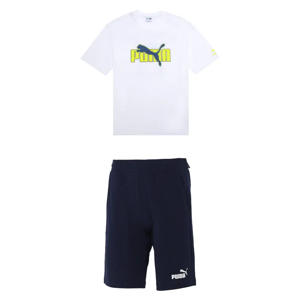

Повседневная спортивная одежда для мужчин белого и синего цвета Puma, синий