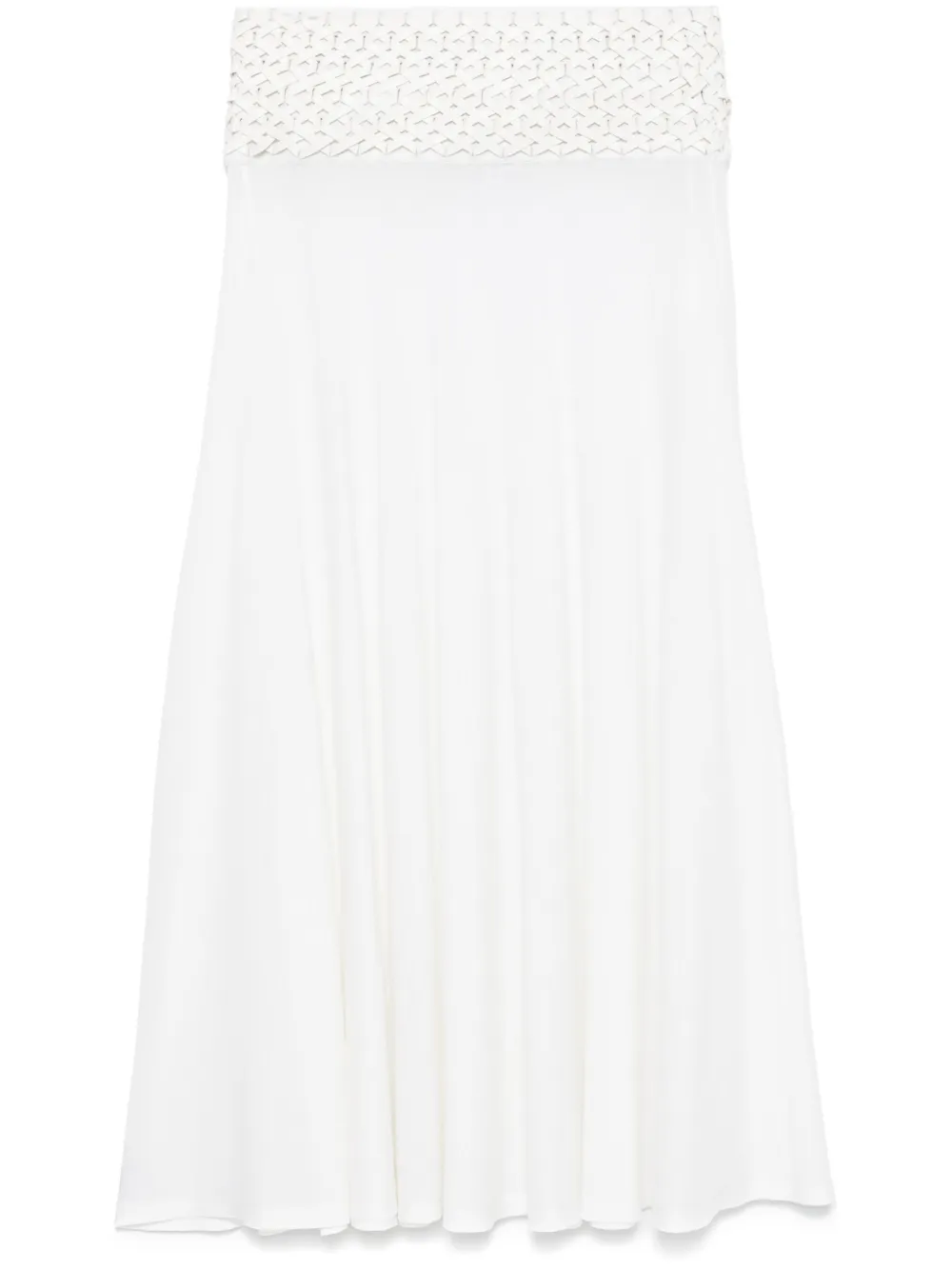 

Трикотажная юбка макси Alaïa, белый