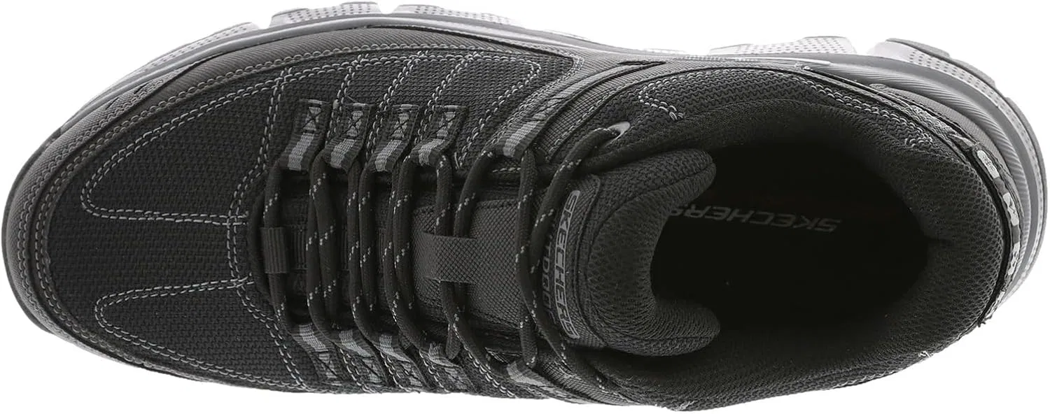 Кроссовки Skechers Men's Summits At Upper Draft Trainers, Black Synthetic Mesh Charcoal Trim — фото 2