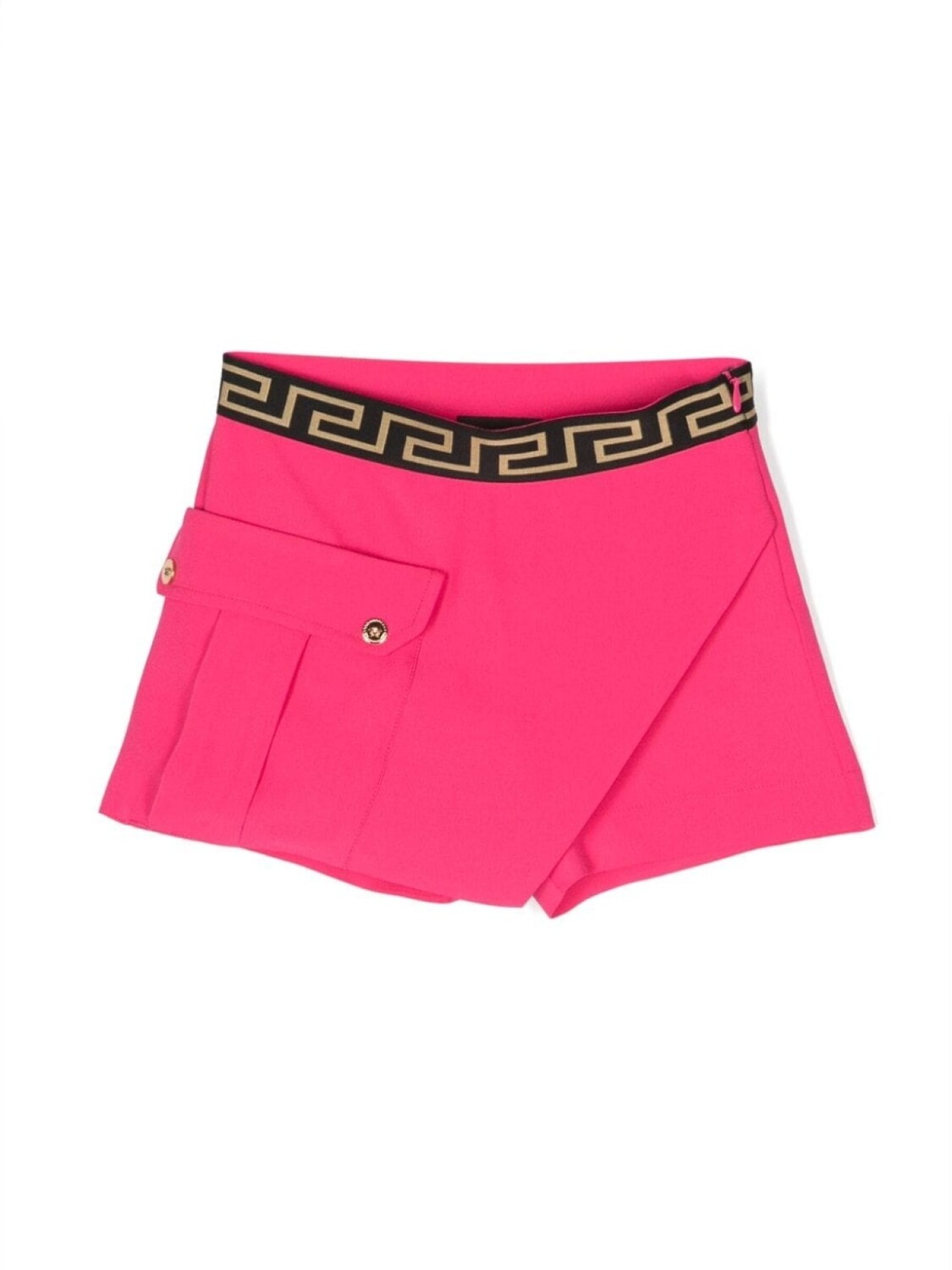 

Versace Kids юбка-шорты с узором Greca, розовый