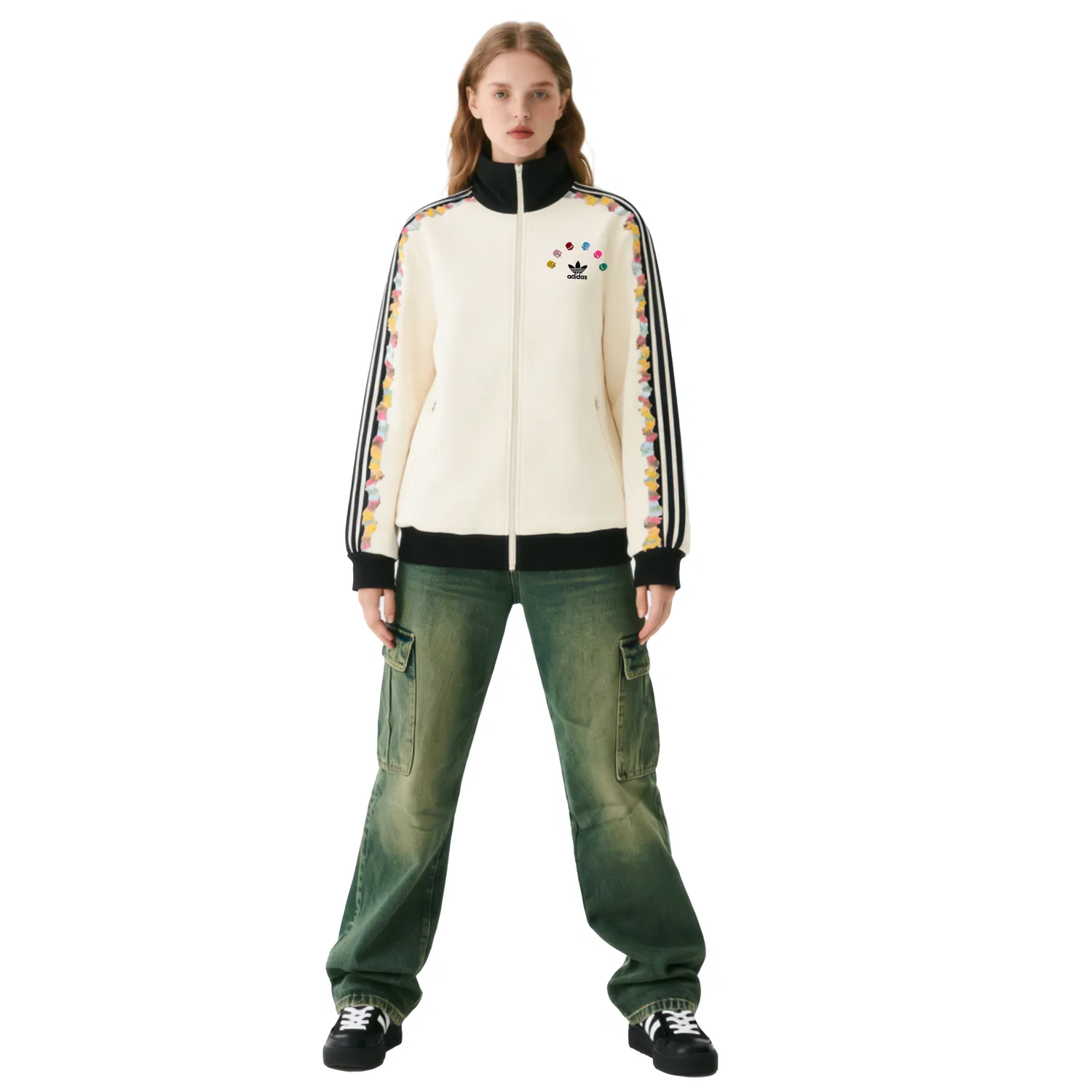Куртка унисекс из коллекции Trefoil Adidas Originals, Wonder White — фото 4