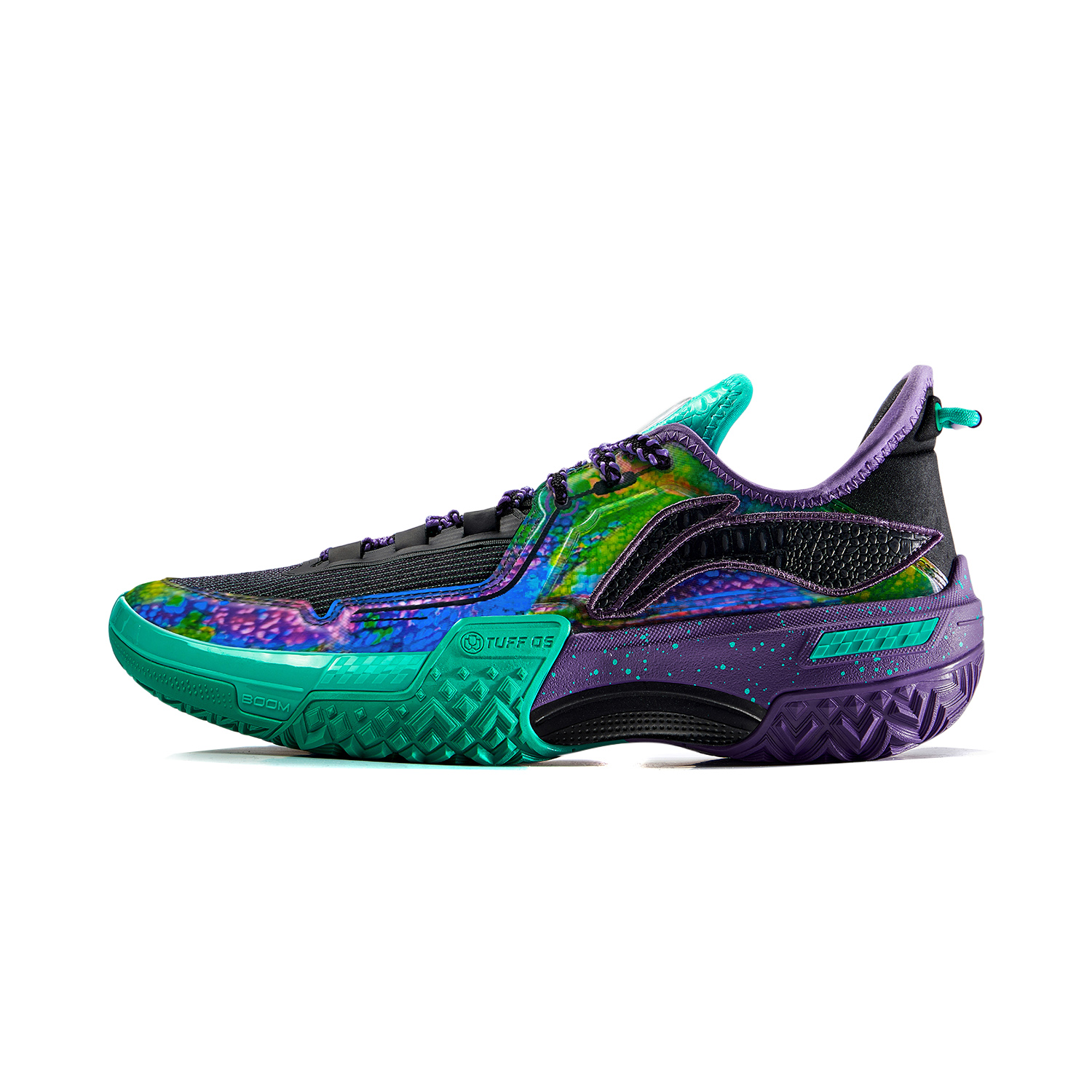 

Баскетбольные кроссовки Shudder Basketball Shoes Men Low-Top Black/Green Lining