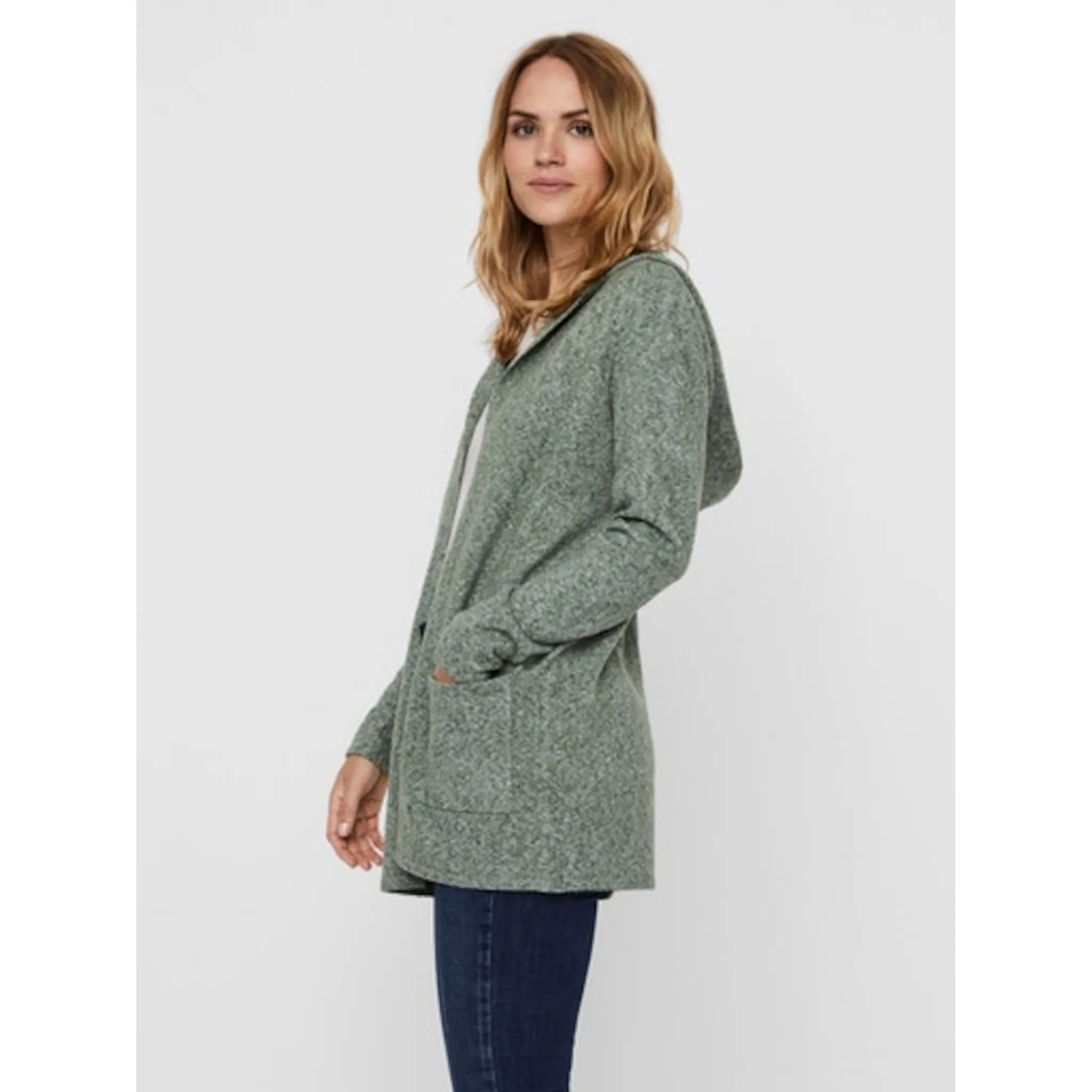 

Кардиган Vero Moda "VMDOFFY LS OPEN HOOD CARDIGAN GA NOOS", цвет Laurel Wreath Melange