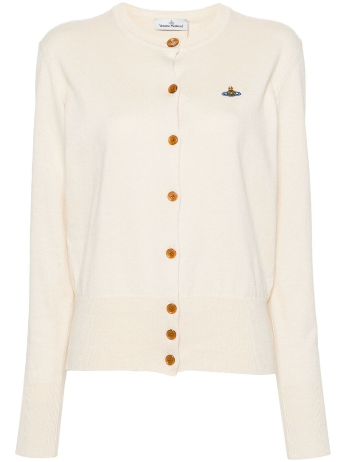 

Vivienne Westwood кардиган Bea в рубчик, нейтральный цвет